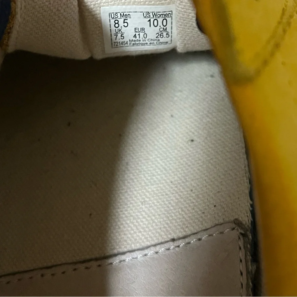 Vans Yellow Sneakers with Black Accents